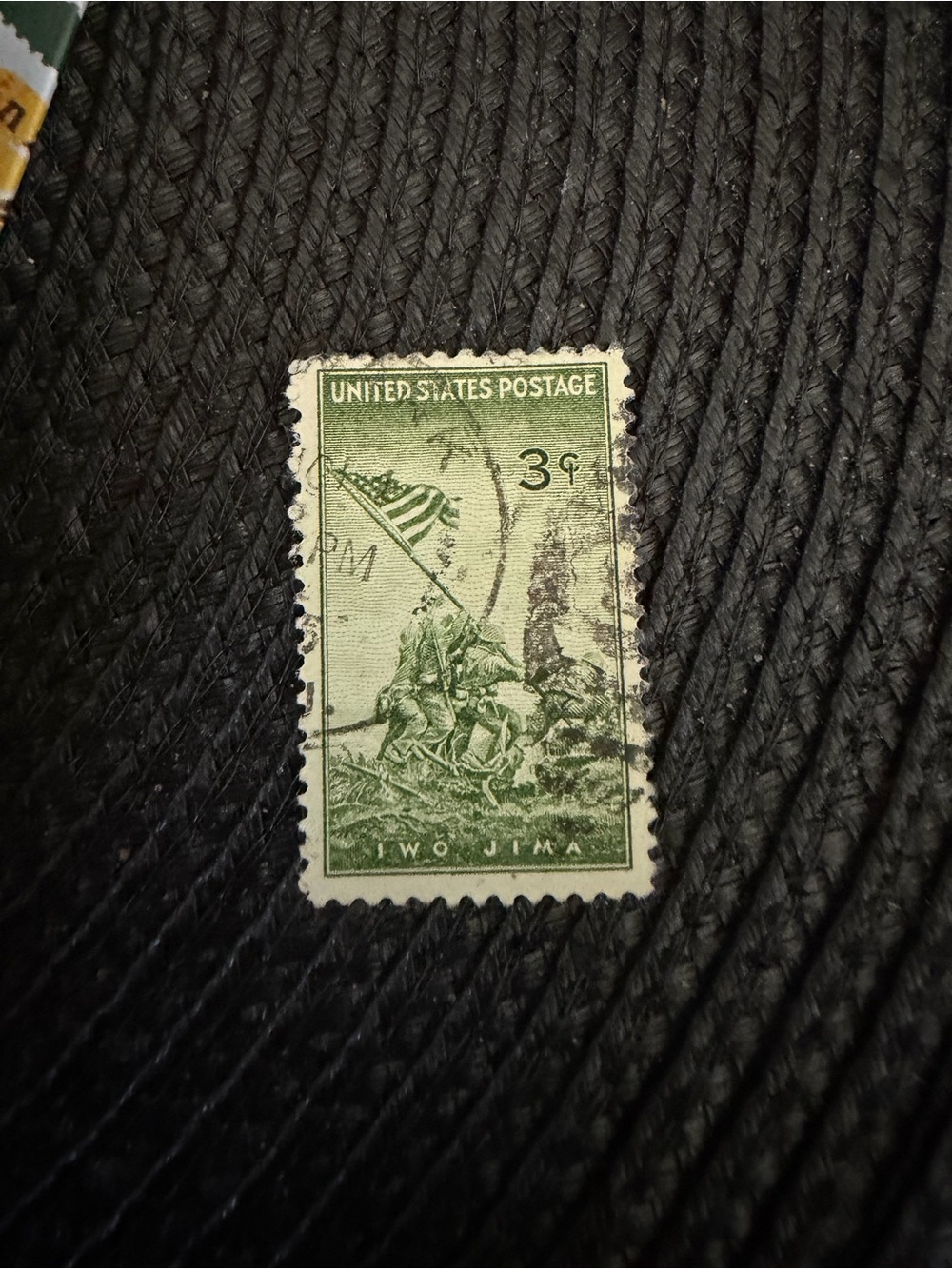 Vintage Iwo Jima 3C Cancelled Stamp